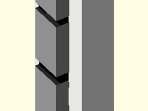 caja madrid tower altri plastica valle 3d openscad uc3m 3d print model - Mito3D