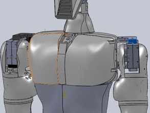 hector robot de l'épaule gauche la robotique 3d print model - Mito3D