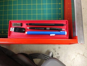 magnetic pencil tray organization dorky holder magnets 3d print model - Mito3D