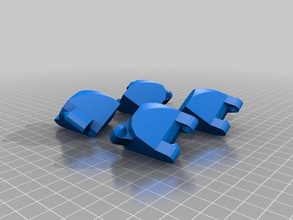 customized folding cube more tolerance pin radius 150 size puzzles 3d print model - Mito3D