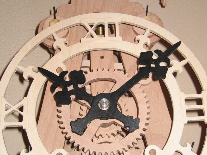 Holz-Uhr diy 3D print model - Mito3D
