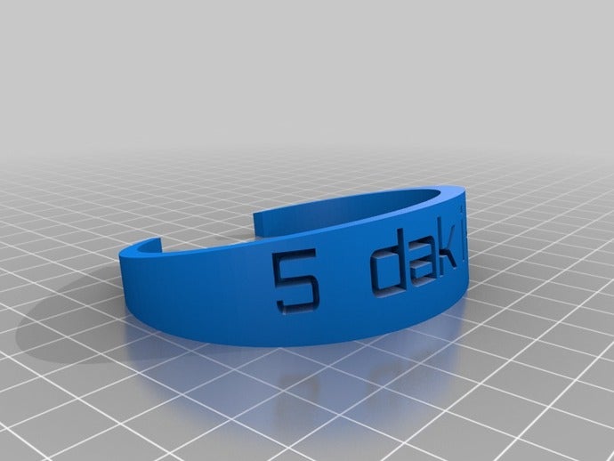 özelleştirilmiş bilezik benim bilezikler 3D print model - Mito3D