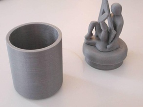 new little pot containers 3d print model - Mito3D