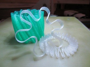 customizable stretchy shape decor band bracelet customizer openscad parametric vase 3d print model - Mito3D