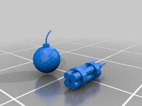 bomba diğer dinamit 3d print model - Mito3D