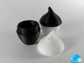 acorn salt pepper shaker kitchen dining 3d print model - Mito3D