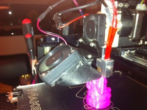 makergear m2 fã de suporte 3d a impressora partes 3d print model - Mito3D