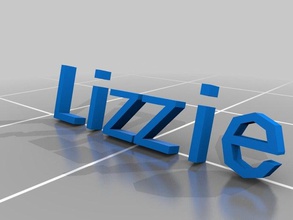 lizzie anel 45 anéis personalizado 3d print model - Mito3D