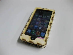 wooden iphone case other 3d print model - Mito3D
