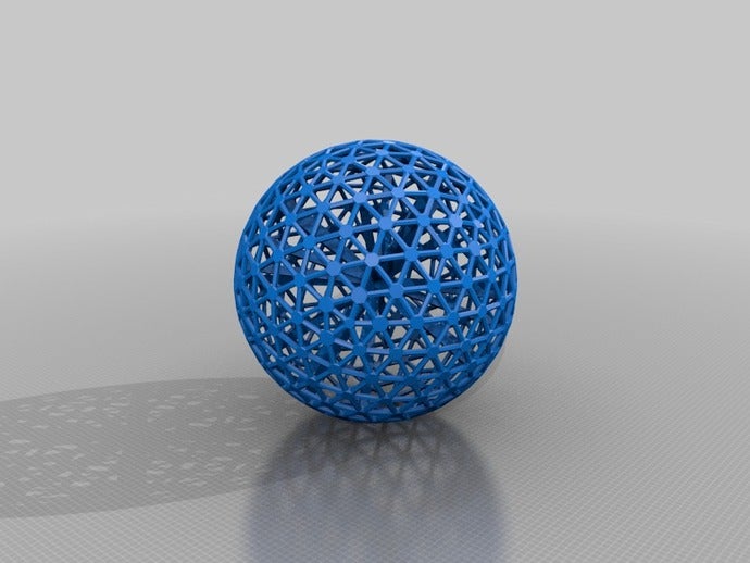 pseudo-radiolarian m1 matemática arte 3D print model - Mito3D