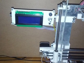 prusa i3 horizontal lcd suporte de montagem 3d a impressora partes titular reprap desconto 3d print model - Mito3D