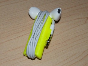 iphone 5 earbud envoltório o áudio earpod 3d print model - Mito3D
