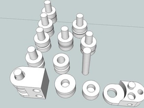 Tel Kılavuzu Bölüm 2 mount spindlesrollers parçalar taslak 3d print model - Mito3D