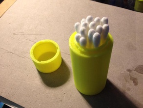 q-tip holder containers customized 3d print model - Mito3D