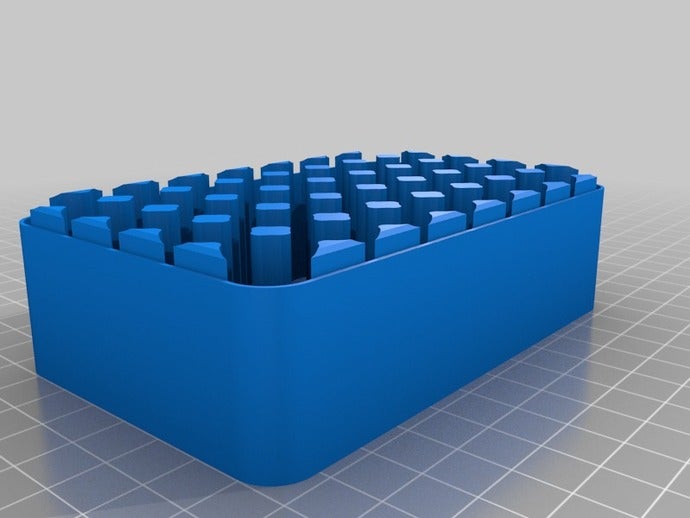 my customized battery case 40 aaa containers 3D print model - Mito3D
