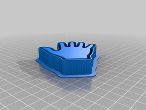 hand cookie cutter 2 kitchen dining customized 3d print model - Mito3D