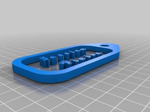 la mia chiave personalizzata bagagli quant'altro tag casa 3d print model - Mito3D