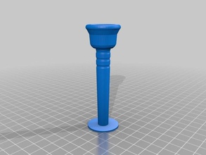 french horn mouthpiece music customized 3d print model - Mito3D