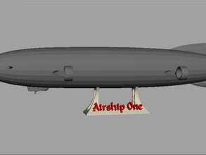 dirigibile una moderna zeppelin veicoli 3d print model - Mito3D