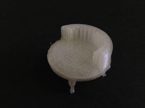 peluche ronde chaise de la reine anne jambes modèle le mobilier maison poupée 3d print model - Mito3D