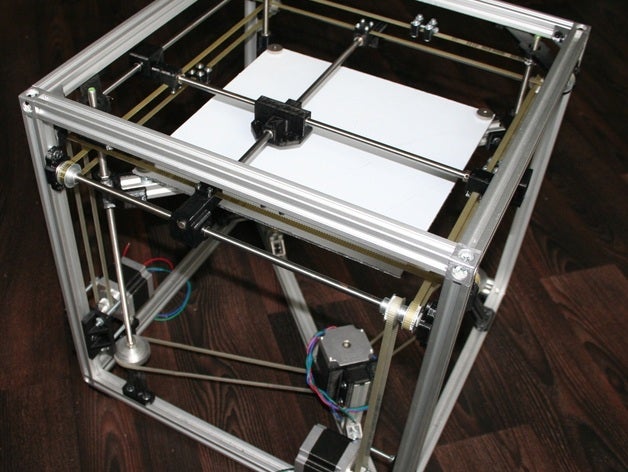 reprap cubo da velocidade otimizada grande embutido aerea replicar 3d impressoras 3D print model - Mito3D