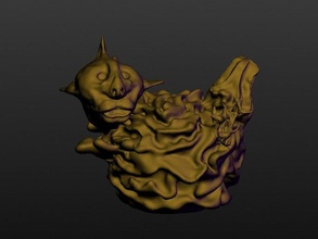 mercan balık heykeller 3d print model - Mito3D