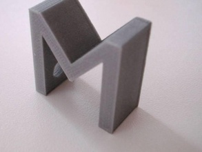 Buchstaben-Schlüsselanhänger Schlüsselanhänger 3d print model - Mito3D