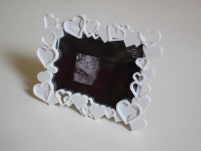 ultrason hart fotoğraf çerçevesi dekor bebek çocuk çocuklar aile gebelik 3d print model - Mito3D