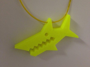 mini mr shark collana accessori 3d print model - Mito3D