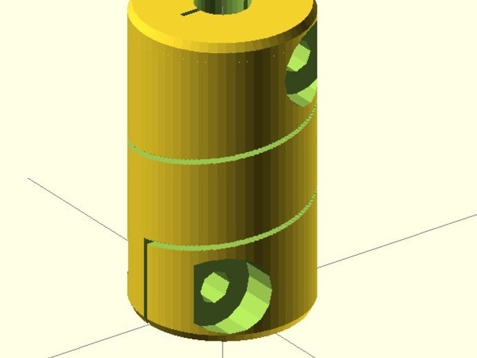 couplage flex m5 3d de l'imprimante pièces 3D print model - Mito3D