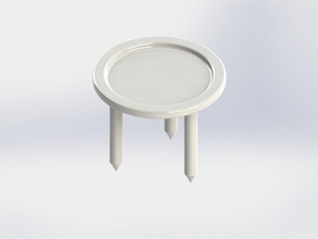 base mini pizza table cuisine manger 3d print model - Mito3D