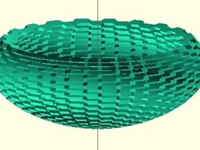 accidentato ciotola banato cad altri ellissoide 3d print model - Mito3D