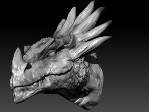 dragon head creatures 3d print model - Mito3D