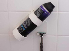 shower shaving station bathroom holder organizer razor 3d print model - Mito3D