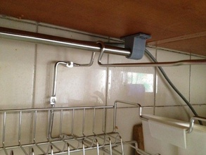 hanging dish rack bar holder kitchen dining 3d print model - Mito3D