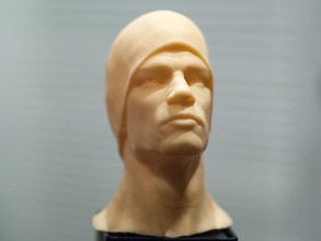 head very serious dude high definition stl amazing detail people 3d print model - Mito3D