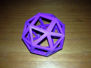 punctured snub cube math art 3d print model - Mito3D