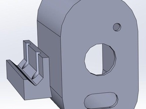 sony hdr-as15 hdr-as10 picatinny rail mout de la cámara acción monte 3d print model - Mito3D