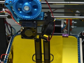 extruder centrifugal fan bracket prusa i3 30mm carriage 3d printer parts 3d print model - Mito3D