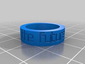 future now customized ring rings 3d print model - Mito3D