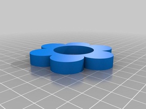 flor anillo de servilleta cocina comedor 3d print model - Mito3D