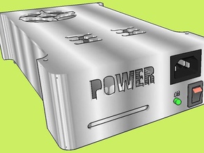 power supply case 3d printer accessories 3d print model - Mito3D