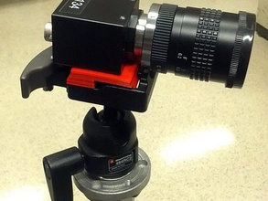 piastra a sgancio rapido manfrotto 484rc2 testa sfera la fotocamera gc-650 openscad prosilica 3d print model - Mito3D