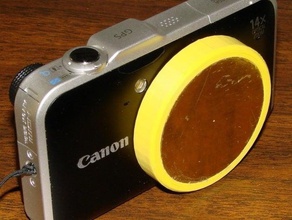 lens cap canon sx230hs camera other photography openscad parametric 3d print model - Mito3D