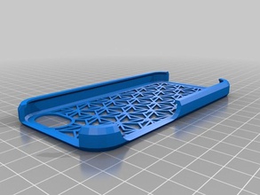 intersezione ruotato pentagoni mobile telefono personalizzato 3d print model - Mito3D