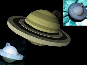 los aretes de 80 saturno otros la astronomía diario dailyearring planeta 3d print model - Mito3D