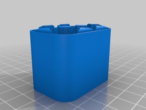 caixa de bateria 6 aas recipientes personalizado 3d print model - Mito3D