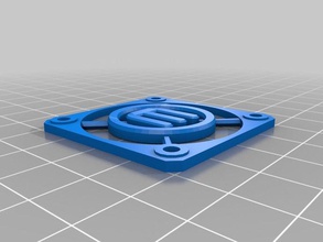 40mm logo fan guard 4 delik remix 3d yazıcı aksesuarlar 3d print model - Mito3D