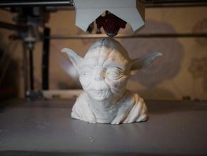 yoda bust cleaned simplified other star wars Yoda 3d print model - Mito3D