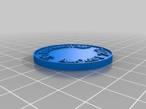 l'archéologie café de pièce monnaie les pièces badges personnalisé 3d print model - Mito3D